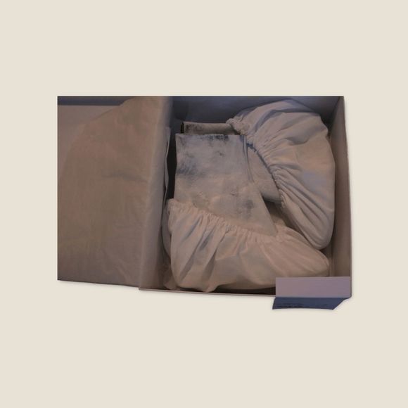 Maison Margiela White Paint Tabi Boots Size 6/38 EU - Picture 7 of 9